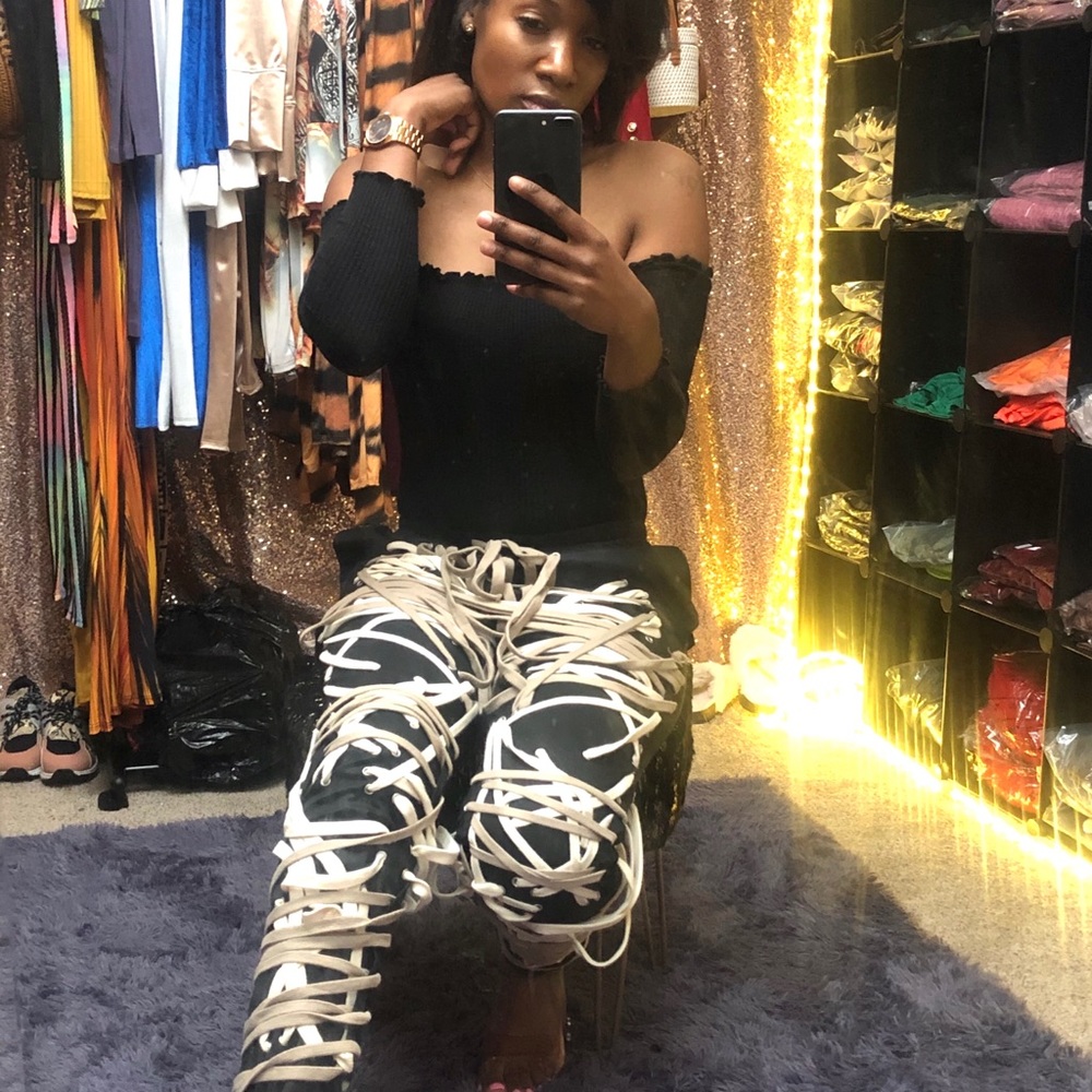 Lace Me Up Pants